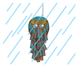 Funny bagworm. sticker #4638161