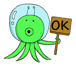 The Space Octopus sticker #4639141