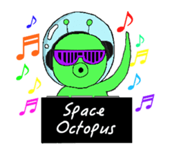 The Space Octopus sticker #4639151