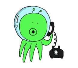 The Space Octopus sticker #4639153