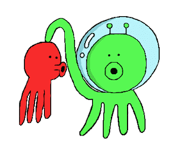 The Space Octopus sticker #4639167