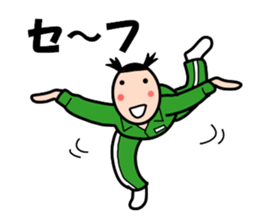 High school girls of the funny hairstyle sticker #4639205