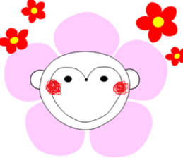 White monkey sticker #4639553