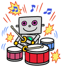 Kosan of a robot Stamp sticker #4639896