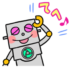 Kosan of a robot Stamp sticker #4639921