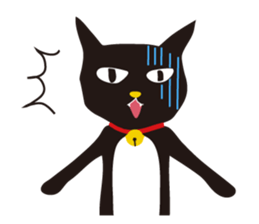 black cat Sankurou 2 sticker #4640012
