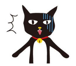 black cat Sankurou 2 sticker #4640012
