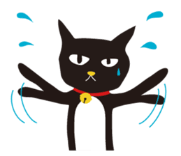 black cat Sankurou 2 sticker #4640014