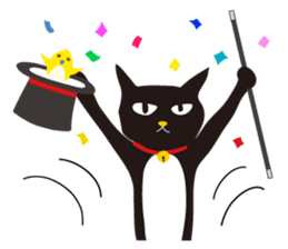 black cat Sankurou 2 sticker #4640016