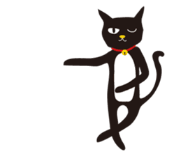 black cat Sankurou 2 sticker #4640017