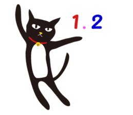 black cat Sankurou 2 sticker #4640018