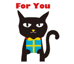 black cat Sankurou 2 sticker #4640024