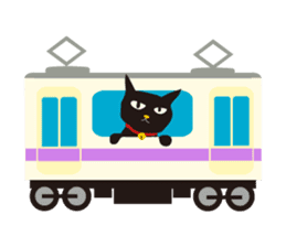 black cat Sankurou 2 sticker #4640030