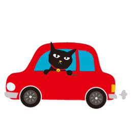 black cat Sankurou 2 sticker #4640031