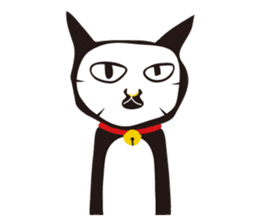 black cat Sankurou 2 sticker #4640032