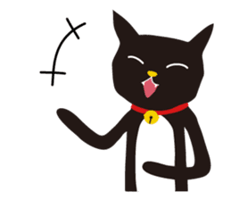 black cat Sankurou 2 sticker #4640039