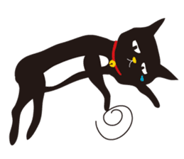 black cat Sankurou 2 sticker #4640041