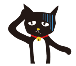 black cat Sankurou 2 sticker #4640042