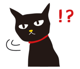 black cat Sankurou 2 sticker #4640043