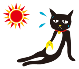 black cat Sankurou 2 sticker #4640047