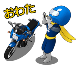 Blue rider sticker #4640275