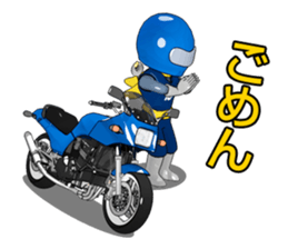 Blue rider sticker #4640276