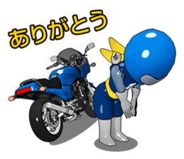 Blue rider sticker #4640277