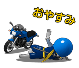Blue rider sticker #4640286