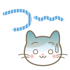 Aiueo of Japanese cat Maruchin 2 sticker #4640453