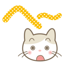 Aiueo of Japanese cat Maruchin 2 sticker #4640470