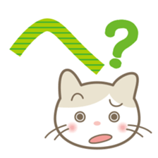 Aiueo of Japanese cat Maruchin 2 sticker #4640472