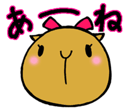 Nagasaki dialect of the capybara -part2- sticker #4640488