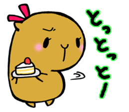 Nagasaki dialect of the capybara -part2- sticker #4640499