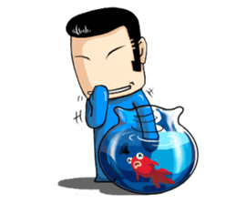 Middle Blue sticker #4640802