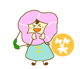 Morning glory girl sticker #4640975