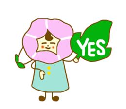 Morning glory girl sticker #4640976