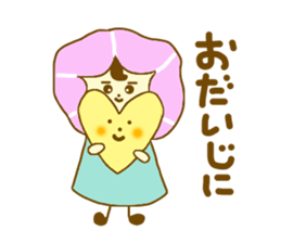 Morning glory girl sticker #4640984