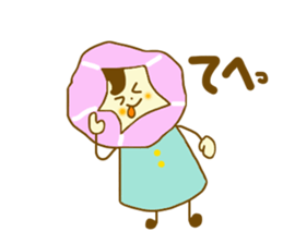 Morning glory girl sticker #4640986