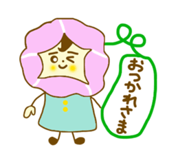 Morning glory girl sticker #4640990