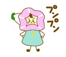 Morning glory girl sticker #4640998