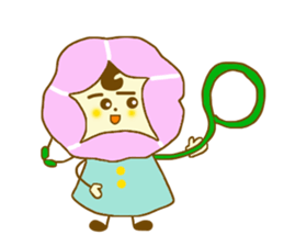 Morning glory girl sticker #4641006