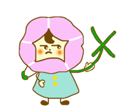 Morning glory girl sticker #4641007