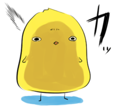 PUN circle of a chick sticker #4641293