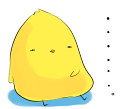 PUN circle of a chick sticker #4641299