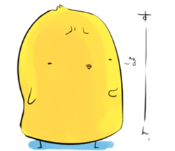 PUN circle of a chick sticker #4641314