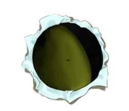 PUN circle of a chick sticker #4641327