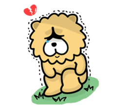 Chow Chow Owen In Love sticker #4642430