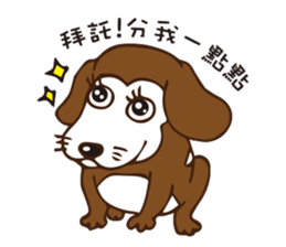 Love Beagle dog sticker #4643131