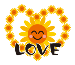 Sunflower field ( English ver. ) sticker #4644412