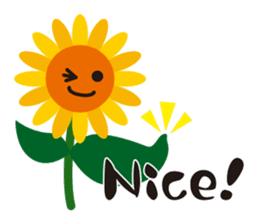 Sunflower field ( English ver. ) sticker #4644416